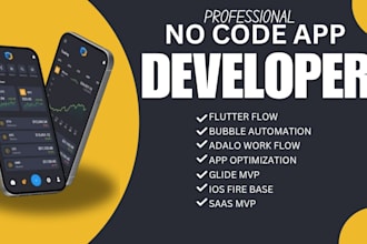 build a glide mvp, adalo app and no code workflow