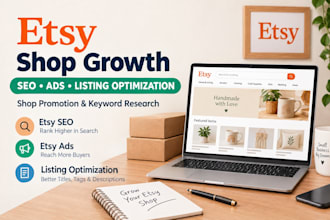 promote etsy store with etsy SEO etsy marketing ads and listing optimization
