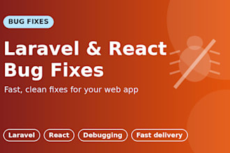 fix bugs in your laravel or react web app