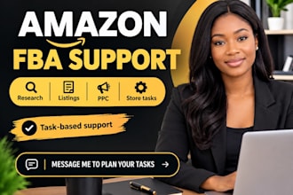 be your amazon fba virtual assistant for store support