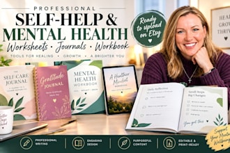 self help workbook design medical or mental health workbook and journal design