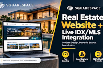 design real estate agent portfolio website with idx mls integration