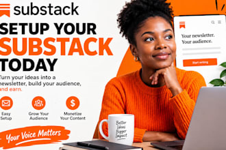 professionally setup substack design newsletter manage your substack newsletter