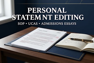 edit personal statements, sops, ucas, and admission essays