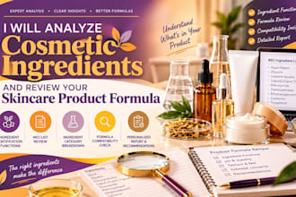 analyse cosmetic ingredients and review your skincare product formula