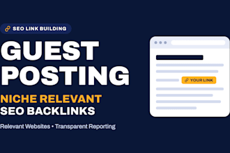 build niche relevant backlinks through guest posting