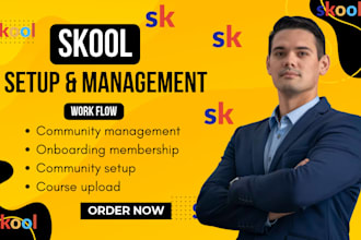 skool community manager skool community setup online skool community setup