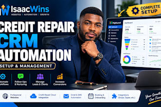 setup credit repair automations and build credit repair website