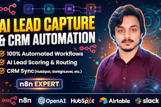 build an ai lead capture and CRM automation workflow in n8n