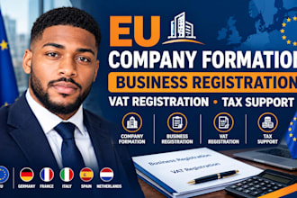 assist with eu company formation, business registration and vat tax filing
