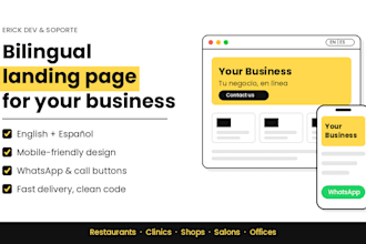 build a bilingual landing page for your small business