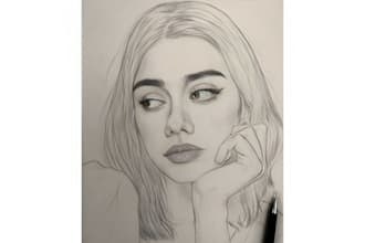 realistic pencil sketch portrait drawing