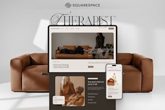 design squarespace aba therapy website, mental health, wellness, therapy website