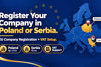 handle your eu company registration in poland or serbia with vat setup