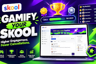 gamify your skool community with levels, rewards and engagement loops