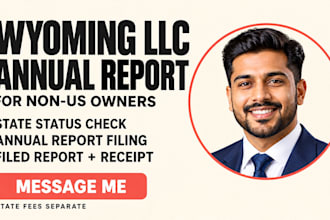 file your wyoming llc annual report for non US owners