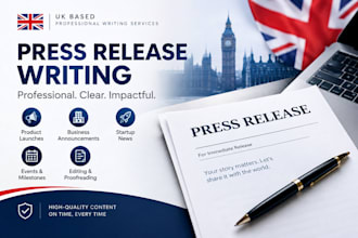 write and distribute your press release to media outlets