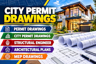 do architectural drawing,mep drawings,full permit set,texas,california architect