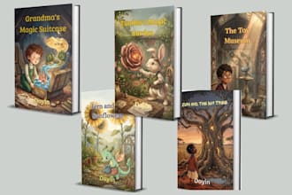 design a colorful children educational cover, kids learning book cover, workbook