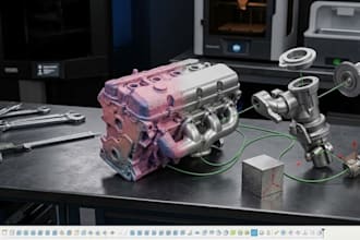 do accurate 3d scan to cad and mesh to cad modeling for editable cad models