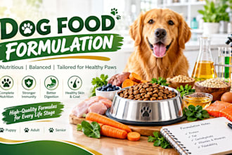 develop custom pet care product formulations for dog shampoo and supplements