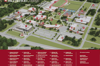 create custom campus maps, school maps and vector wayfinding map designs