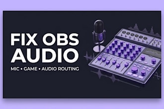 fix obs audio issues, setup microphone and audio routing