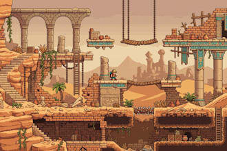 design 2d platformer game levels pixel art tilesets tilemaps and game world maps