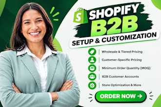 setup shopify b2b wholesale design b2b store wholesale pricing
