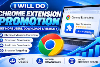 do chrome extension promotion, extension downloader, user download, or browser