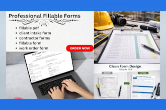 create fillable client intake forms contractor service forms and work orders