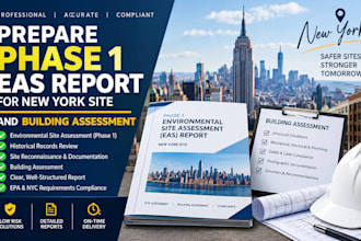 prepare phase 1 eas report for new york site and building assessment