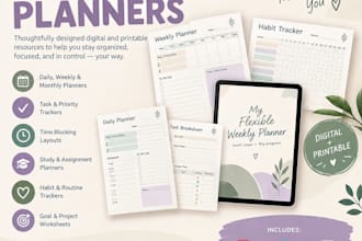 design adhd friendly digital planners