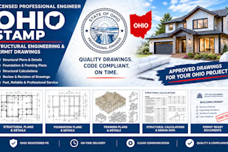 provide ohio structural engineering and permit drawings