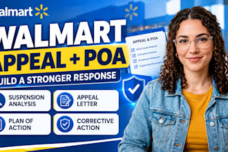 write a professional walmart suspension appeal and plan of action