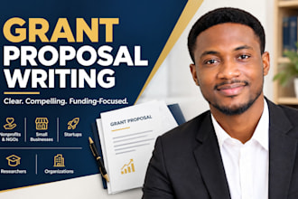 do grant writing, grant proposal editing for nonprofit funding proposal