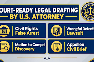 draft an appellee brief for a civil appeal in state or federal court
