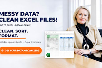 clean excel data, format spreadsheets and convert pdf to excel