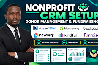 setup nonprofit crm nonprofitplus bloomerang blackbaud neworg kindful funraise