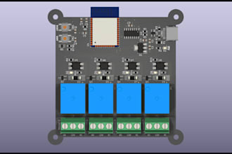 design esp32 and esp8266 iot pcb layout, schematic, and gerber files