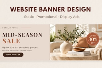 design professional website banners and banner ads