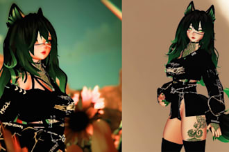 custom furry vrchat avatar nsfw avatar vr character vrc avatar vrchat avatar