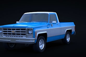 create 3d automotive car models, realistic car renders, rc cars for 3d printing