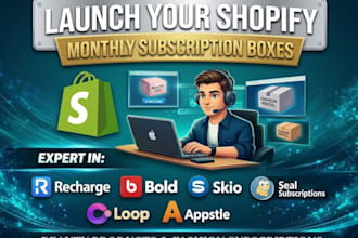 launch shopify monthly membership subscription boxes beauty products fashion
