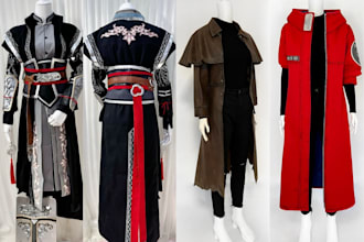 sew custom fabric cosplay costume sewing pattern cosplay commission anime outfit