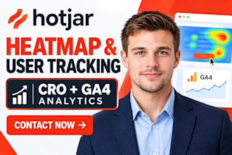 setup hotjar heatmap behavior tracking conversion analytics cro ga4 tracking