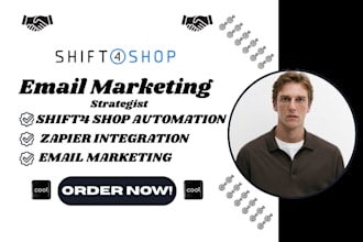 setup shift4shop email marketing shift4shop zapier automation