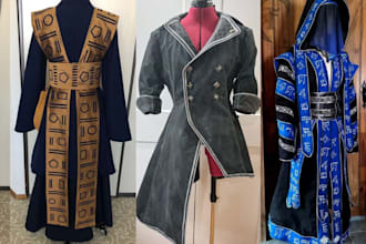 do sewing pattern for cosplay, clothing, costume foam armors and props