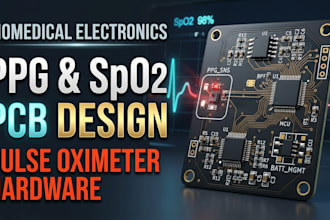design ppg, spo2, pulse oximeter pcb and medical monitoring hardware
