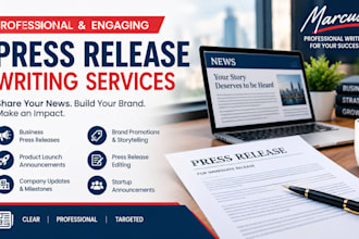 write a newsworthy press release for your business or product launch